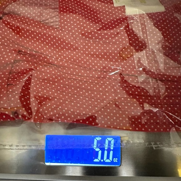 Maeve Anthropologie Shirt Womens Extra Small Red White Polka Dot Matilda Tie - Picture 13 of 13